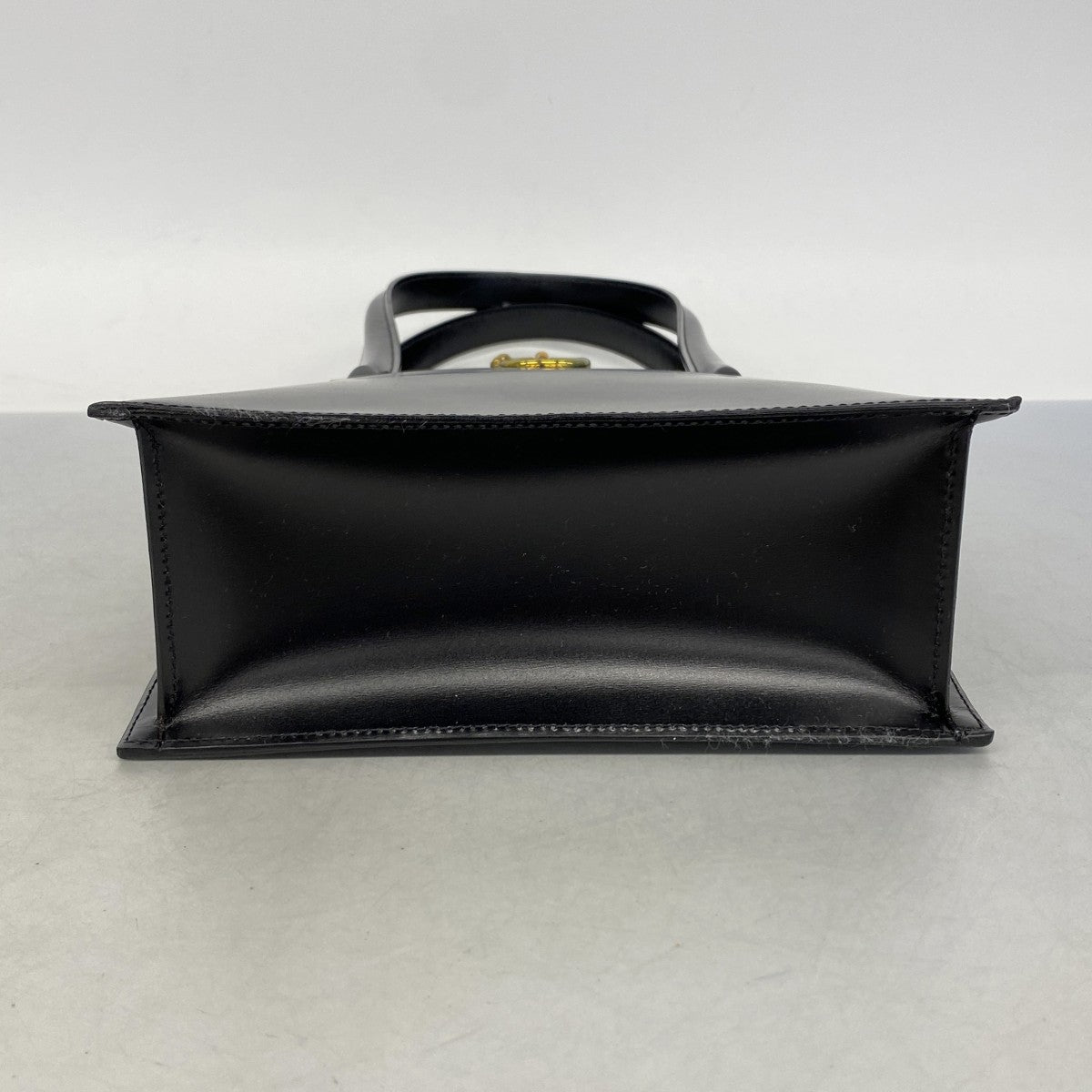 【6ga0273】カルティエ トートバッグ パンテール レザー ブラック ゴールド金具【中古】レディース