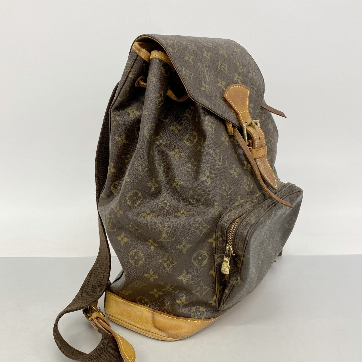 【6ga0277】ルイヴィトン リュック・デイパック モノグラム モンスリGM M51135 ブラウン【中古】レディース