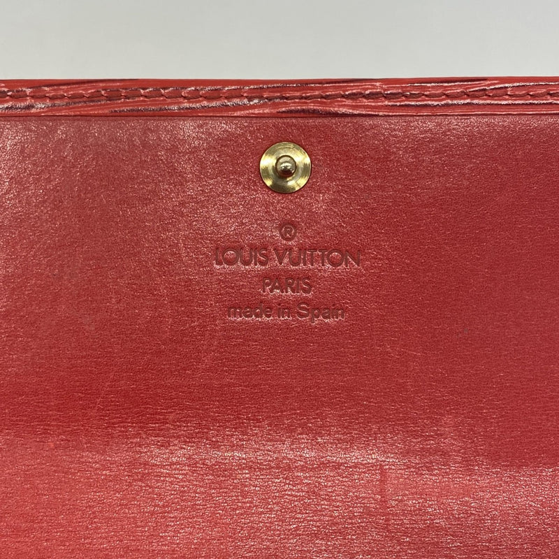 【6ga0279】ルイヴィトン 長財布 エピ ポシェットポルトモネクレディ M63577 カスティリアンレッド【中古】レディース