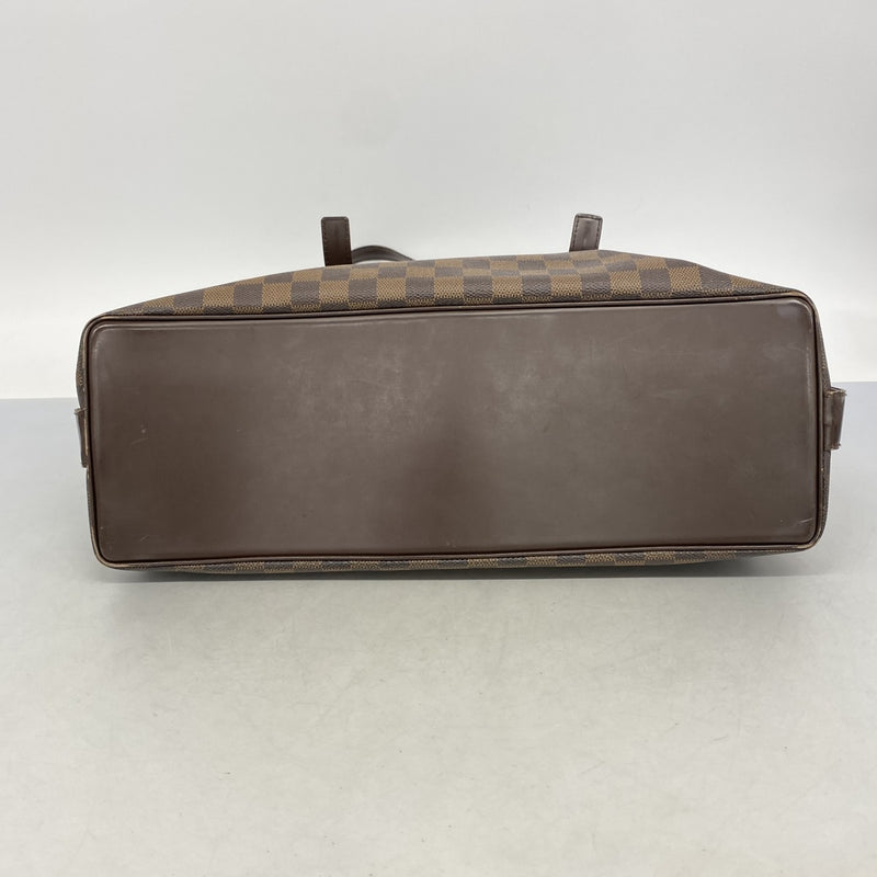 【6ga0284】ルイヴィトン トートバッグ ダミエ チェルシー N51119 エベヌ【中古】レディース