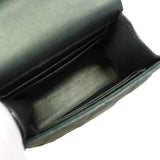 【6ga0287】シャネル ハンドバッグ マトラッセ チェーンショルダー ラムスキン ダークグリーン シャンパンゴールド金具 2wayバッグ【中古】レディース