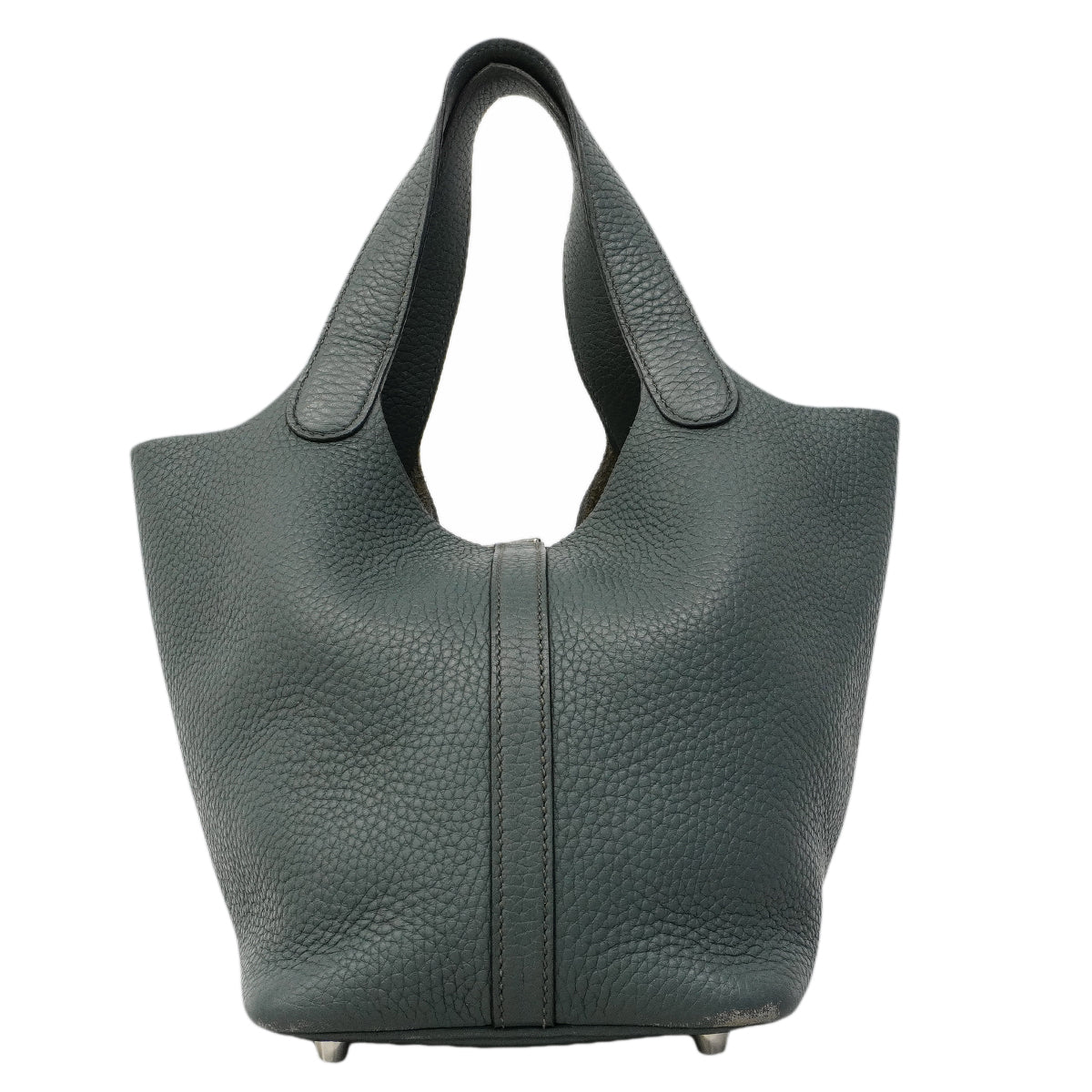 【6ga0288】エルメス ハンドバッグ ピコタンロックPM トリヨンクレマンス ヴェールアマンド シルバー金具 Z刻印【中古】レディース