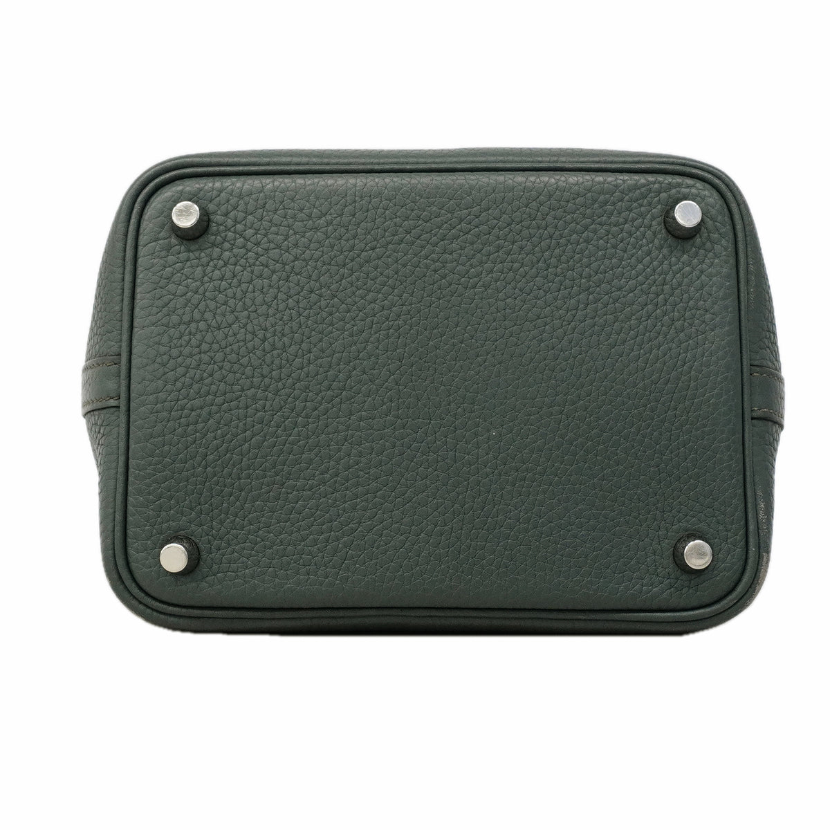 【6ga0288】エルメス ハンドバッグ ピコタンロックPM トリヨンクレマンス ヴェールアマンド シルバー金具 Z刻印【中古】レディース