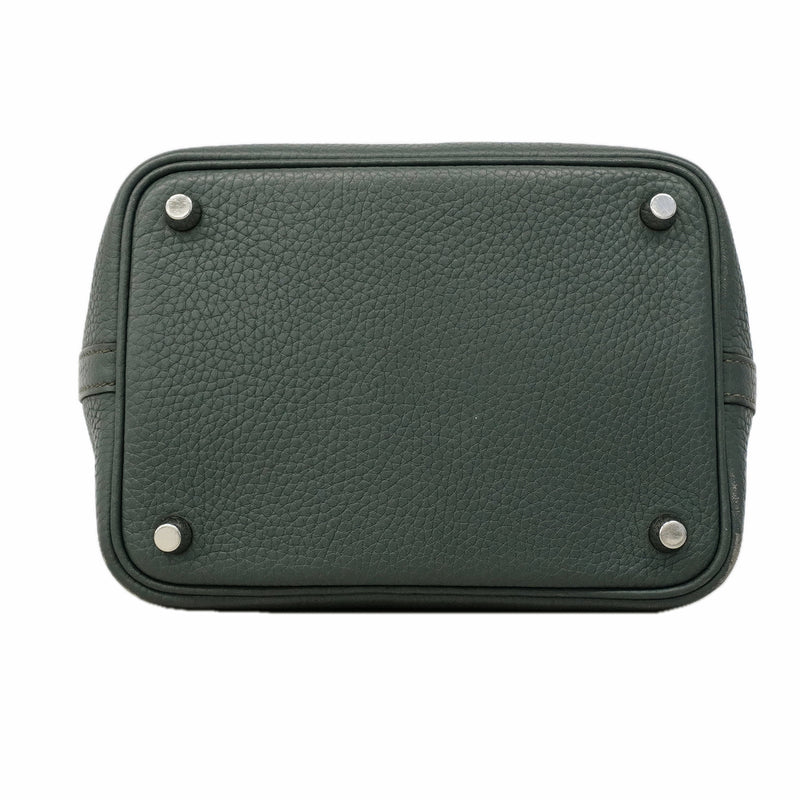 【6ga0288】エルメス ハンドバッグ ピコタンロックPM トリヨンクレマンス ヴェールアマンド シルバー金具 Z刻印【中古】レディース