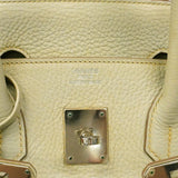 【6ga0299】エルメス ハンドバッグ バーキン35 トリヨンクレマンス ブルーペール シルバー金具 □Q刻印【中古】レディース