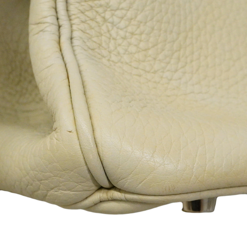 【6ga0299】エルメス ハンドバッグ バーキン35 トリヨンクレマンス ブルーペール シルバー金具 □Q刻印【中古】レディース