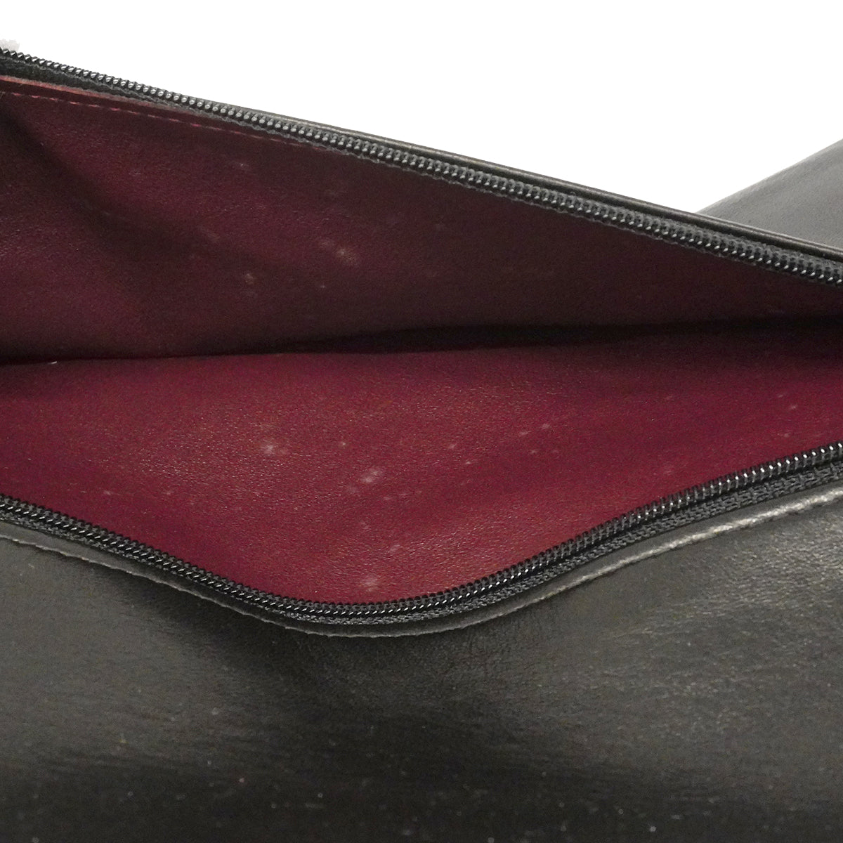 【6ga0303】シャネル ショルダーバッグ デカマトラッセ Wフラップ Wチェーン ラムスキン ブラック ゴールド金具【中古】レディース