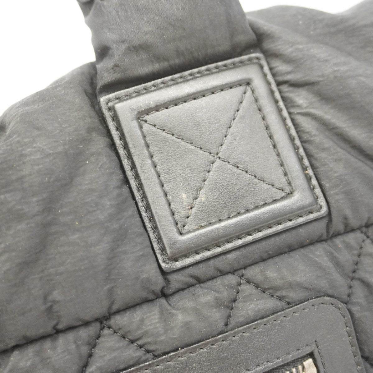 【6ga0313】シャネル トートバッグ コココクーン ナイロン ブラック シルバー金具【中古】レディース