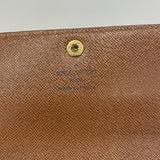 【6ga0331】ルイヴィトン 長財布 モノグラム ポルトモネクレディ M61725 ブラウン【中古】レディース