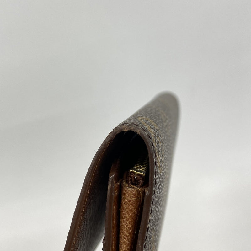 【6ga0331】ルイヴィトン 長財布 モノグラム ポルトモネクレディ M61725 ブラウン【中古】レディース
