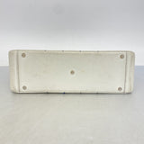 【6ga0334-k】シャネル チェーントート ワイルドステッチ チョコバー レザー ホワイト シルバー金具【中古】レディース