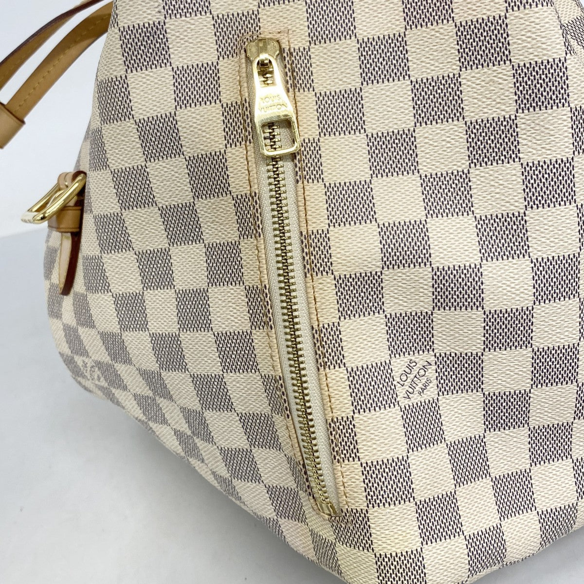 【6ga0341-k】ルイヴィトン リュック・デイパック ダミエ・アズール スペロン N41578 ホワイト【中古】レディース