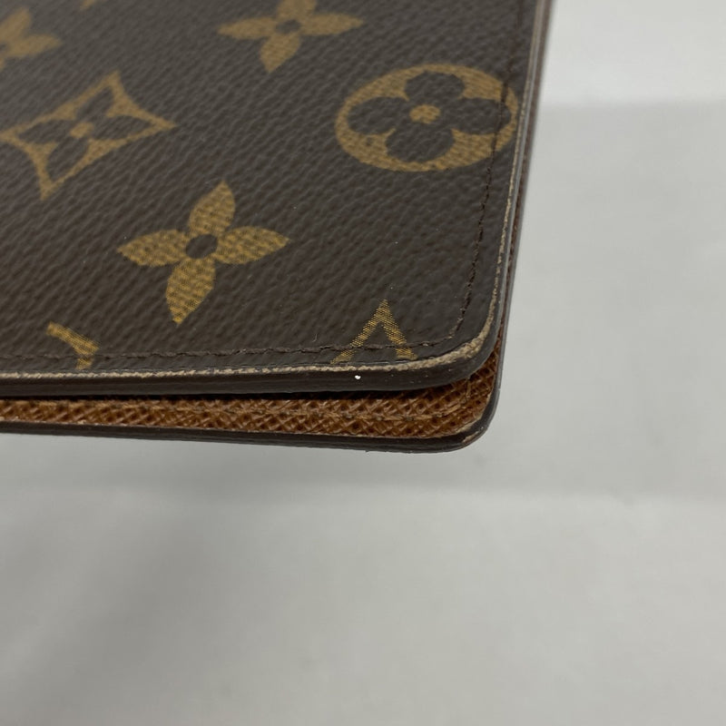 【6ga0348-k】ルイヴィトン 札入れ モノグラム ポルトビエ6カルトクレディ M60929 ブラウン【中古】レディース