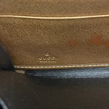 【6ga0349-k】グッチ 長財布 GGキャンバス 233025 キャンバス ブラウン シャンパンゴールド金具【中古】レディース