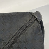 【6ga0350-k】グッチ ボストンバッグ GGキャンバス/シェリーライン 153240 キャンバス ブラック シルバー金具【中古】メンズ レディース ユニセックス