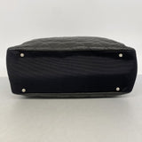 【6ga0353-k】シャネル チェーントート マトラッセ ラムスキン ブラック シルバー金具【中古】レディース
