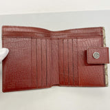 【6ga0365】グッチ 財布 GGスプリーム 115052 PVC ブラウン シルバー金具【中古】レディース