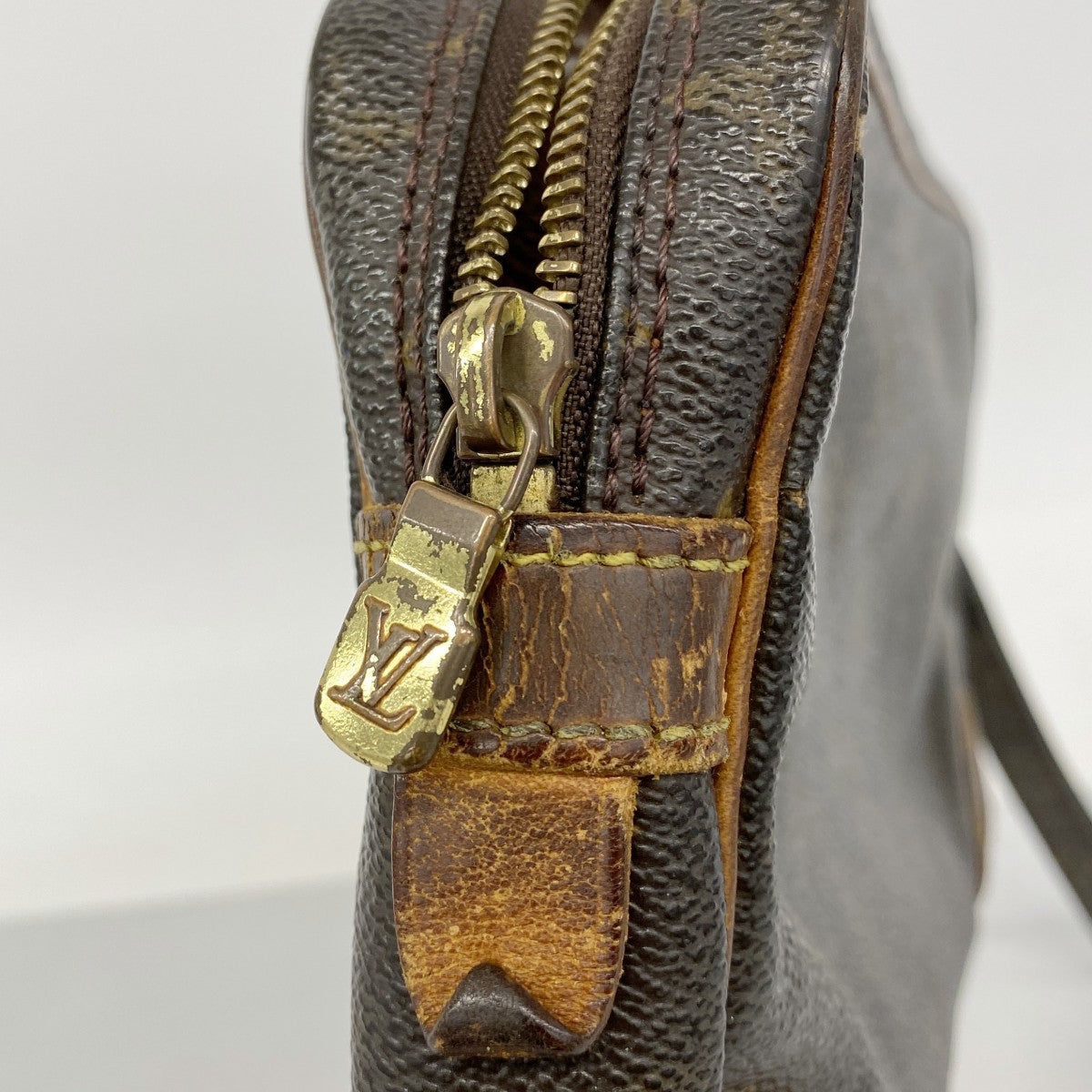 【6ga0371】ルイヴィトン クラッチバッグ モノグラム マルリードラゴンヌGM M51825 ブラウン【中古】レディース