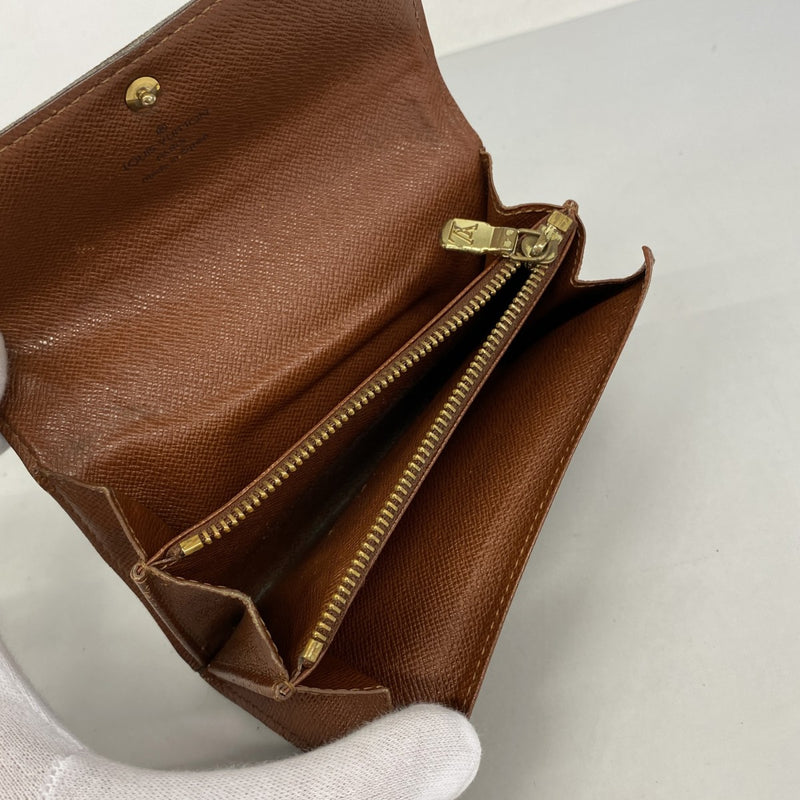【6ga0373】ルイヴィトン 財布 モノグラム ポルトモネ ジップ M61735 ブラウン【中古】メンズ レディース ユニセックス