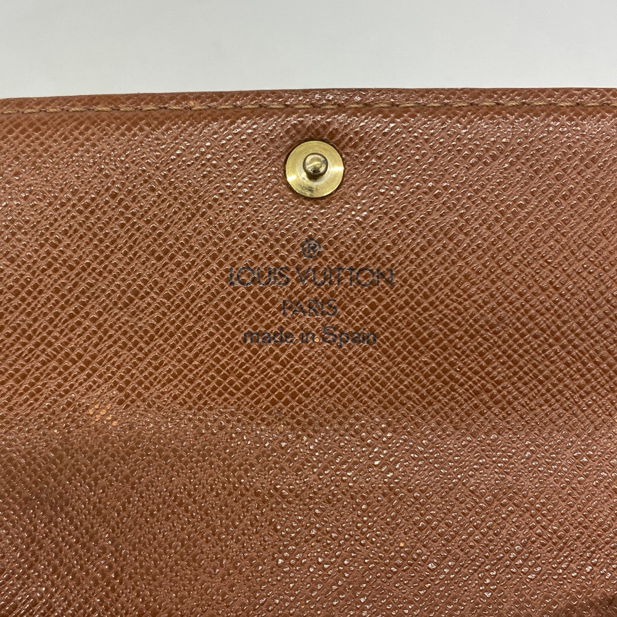 【6ga0373】ルイヴィトン 財布 モノグラム ポルトモネ ジップ M61735 ブラウン【中古】メンズ レディース ユニセックス