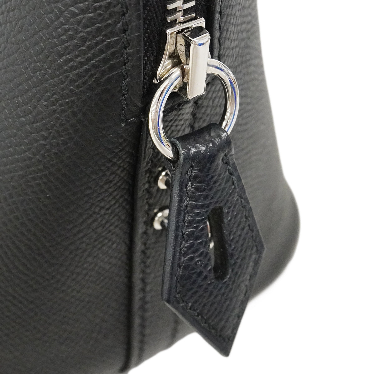 【6ga0376】エルメス ハンドバッグ ボリード1923 ヴォーエプソン ブラック シルバー金具 B刻印【中古】レディース