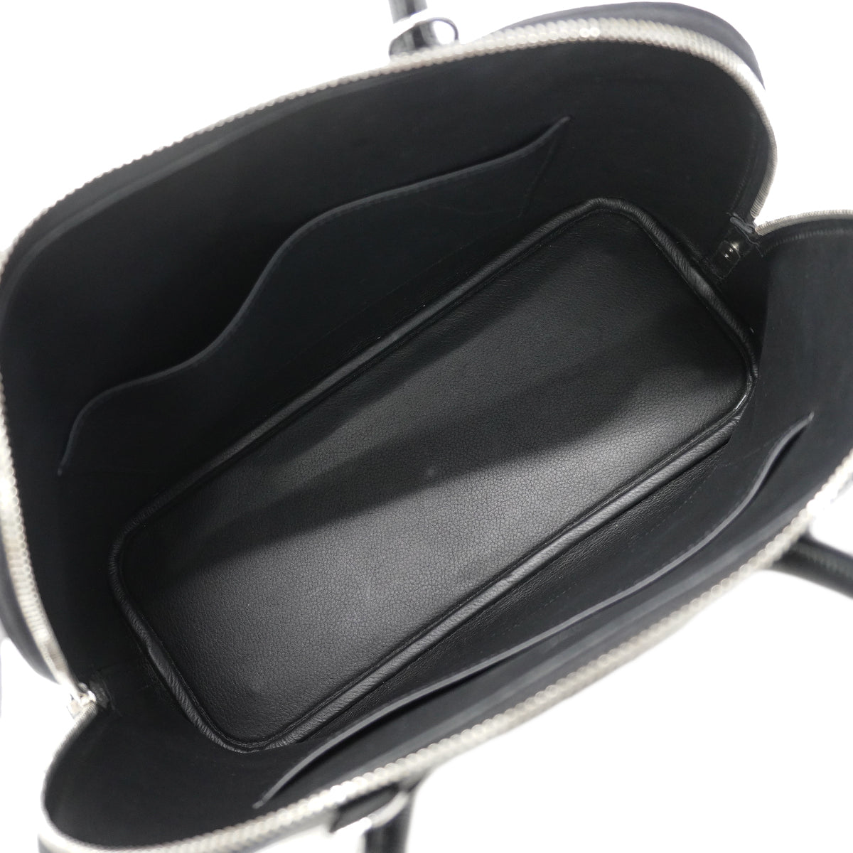 【6ga0376】エルメス ハンドバッグ ボリード1923 ヴォーエプソン ブラック シルバー金具 B刻印【中古】レディース