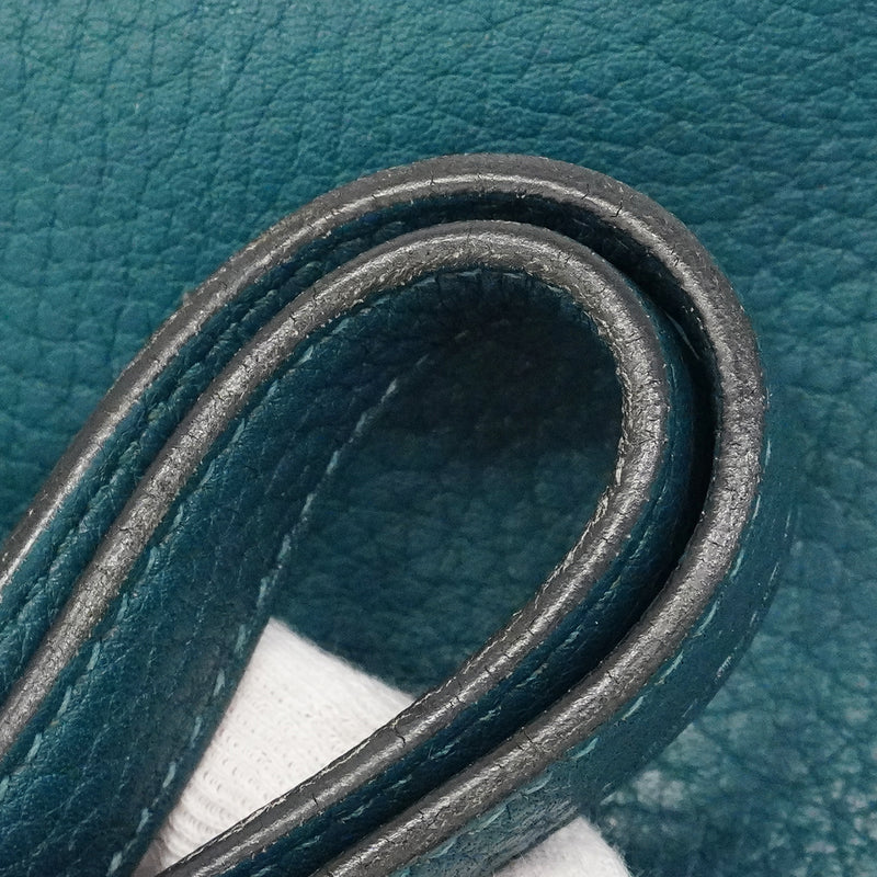 【6ga0377】エルメス ハンドバッグ ボリード31 トリヨンクレマンス コルヴェール シルバー金具 T刻印 2wayバッグ【中古】レディース