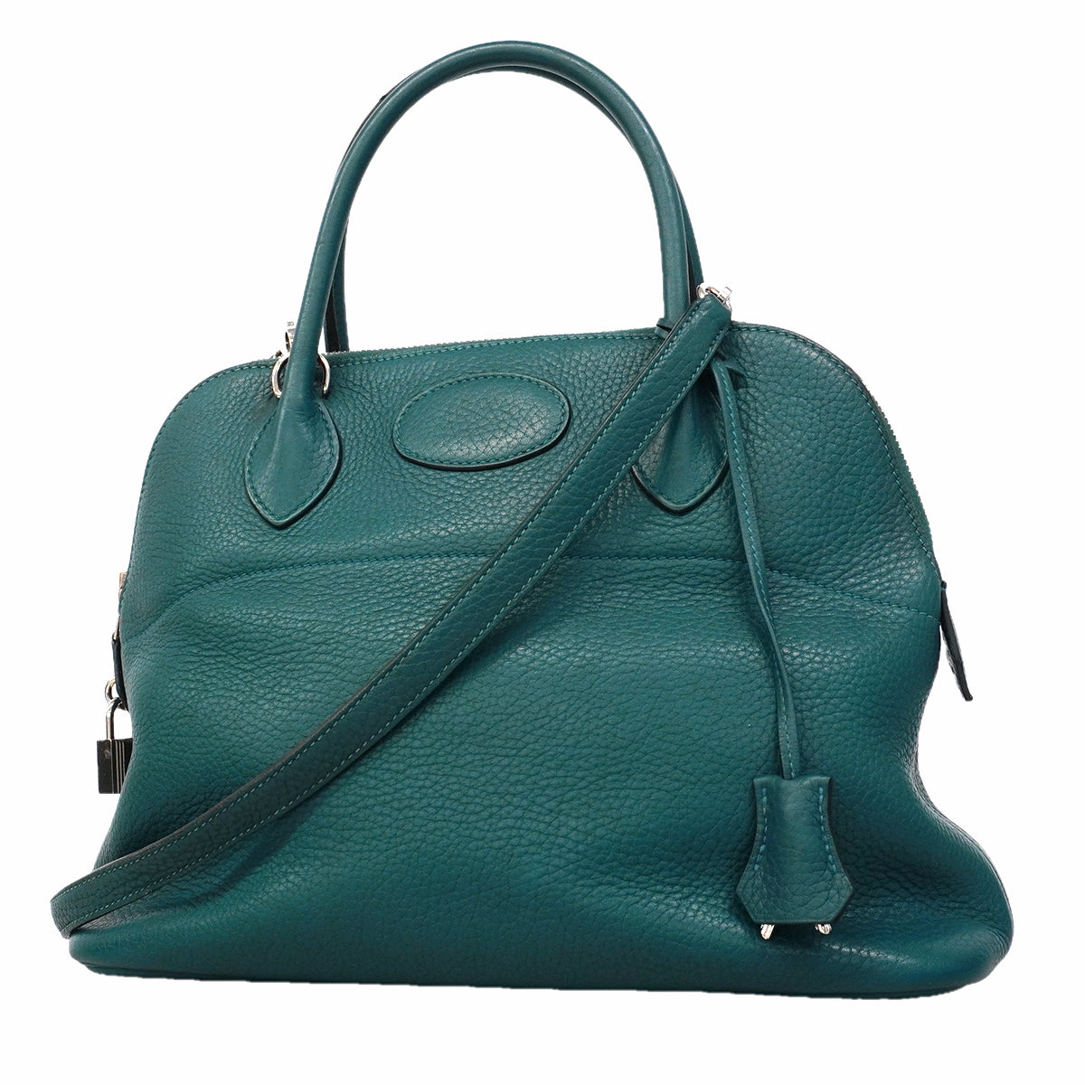 【6ga0377】エルメス ハンドバッグ ボリード31 トリヨンクレマンス コルヴェール シルバー金具 T刻印 2wayバッグ【中古】レディース