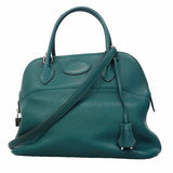 【6ga0377】エルメス ハンドバッグ ボリード31 トリヨンクレマンス コルヴェール シルバー金具 T刻印 2wayバッグ【中古】レディース