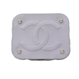 【6ga0380】シャネル バニティバッグ マトラッセ チェーンショルダー キャビアスキン パープル シルバー金具 2wayバッグ【中古】レディース