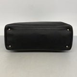 【6ga0387】シャネル トートバッグ エグゼクティブ レザー ブラック シルバー金具【中古】レディース