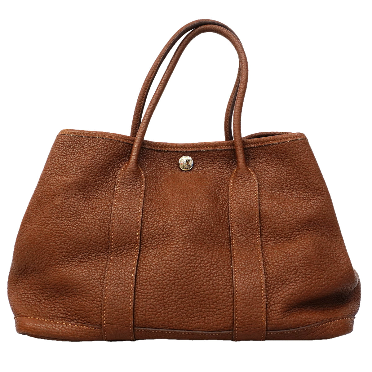 【6ga0390-h】エルメス トートバッグ ガーデンパーティTPM ネゴンダ ノアゼット シルバー金具 □O刻印【中古】レディース