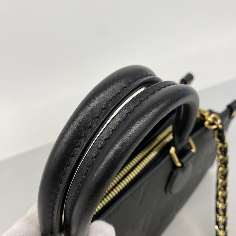 【6ga0455-h】ルイヴィトン ハンドバッグ モノグラム・アンプラント オンザゴーEW M23640 ノワール 2wayバッグ【中古】レディース