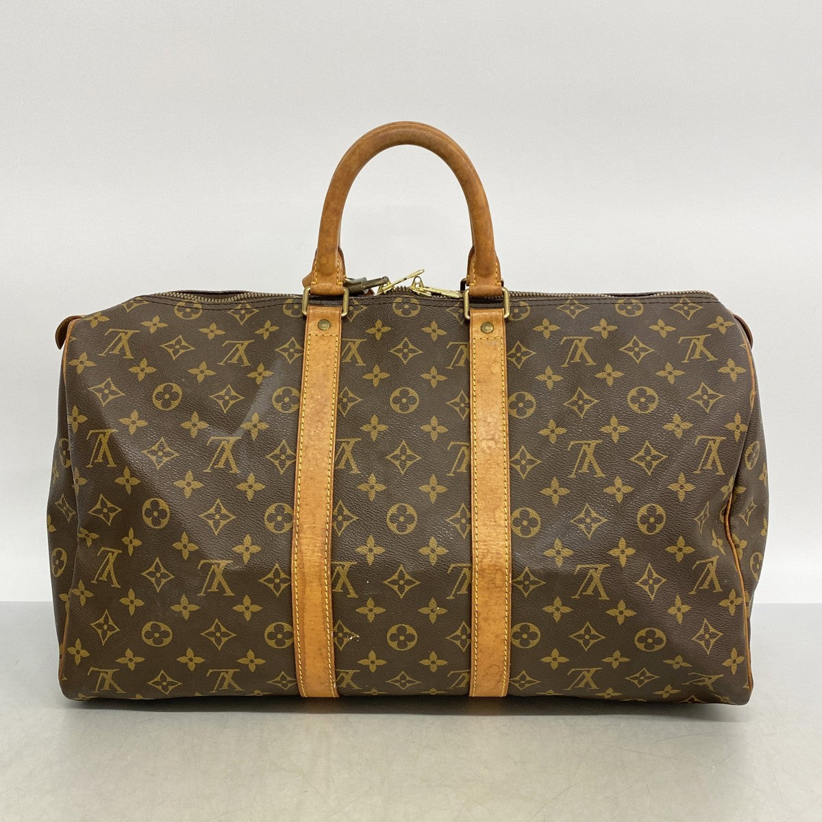 【6ga0459】ルイヴィトン ボストンバッグ モノグラム キーポル45 M41428 ブラウン【中古】メンズ レディース ユニセックス