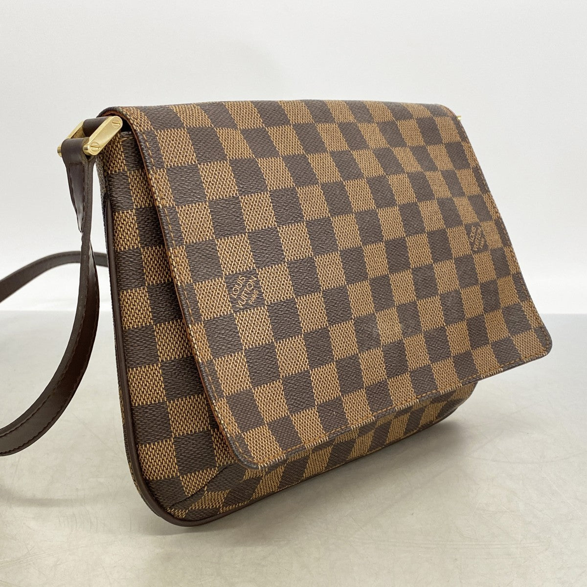 【6ga0470】ルイヴィトン ショルダーバッグ ダミエ ミュゼットタンゴロングストラップ N51301 エベヌ【中古】レディース