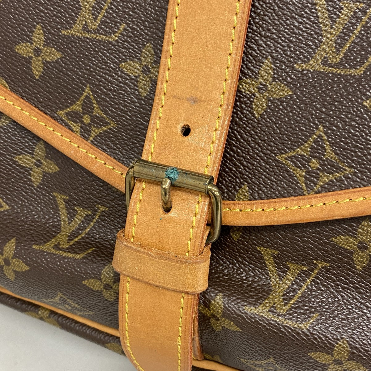 【6ga0471】ルイヴィトン ショルダーバッグ モノグラム ソミュール35 M42254 ブラウン【中古】レディース