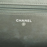 【6ga0477】シャネル ショルダーウォレット ボーイシャネル チェーンショルダー キャビアスキン ブラック シルバー金具【中古】レディース
