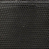 【6ga0487-g】エルメス ハンドバッグ ケリー28 リザード ブラック ゴールド金具 □J刻印 2wayバッグ【中古】レディース
