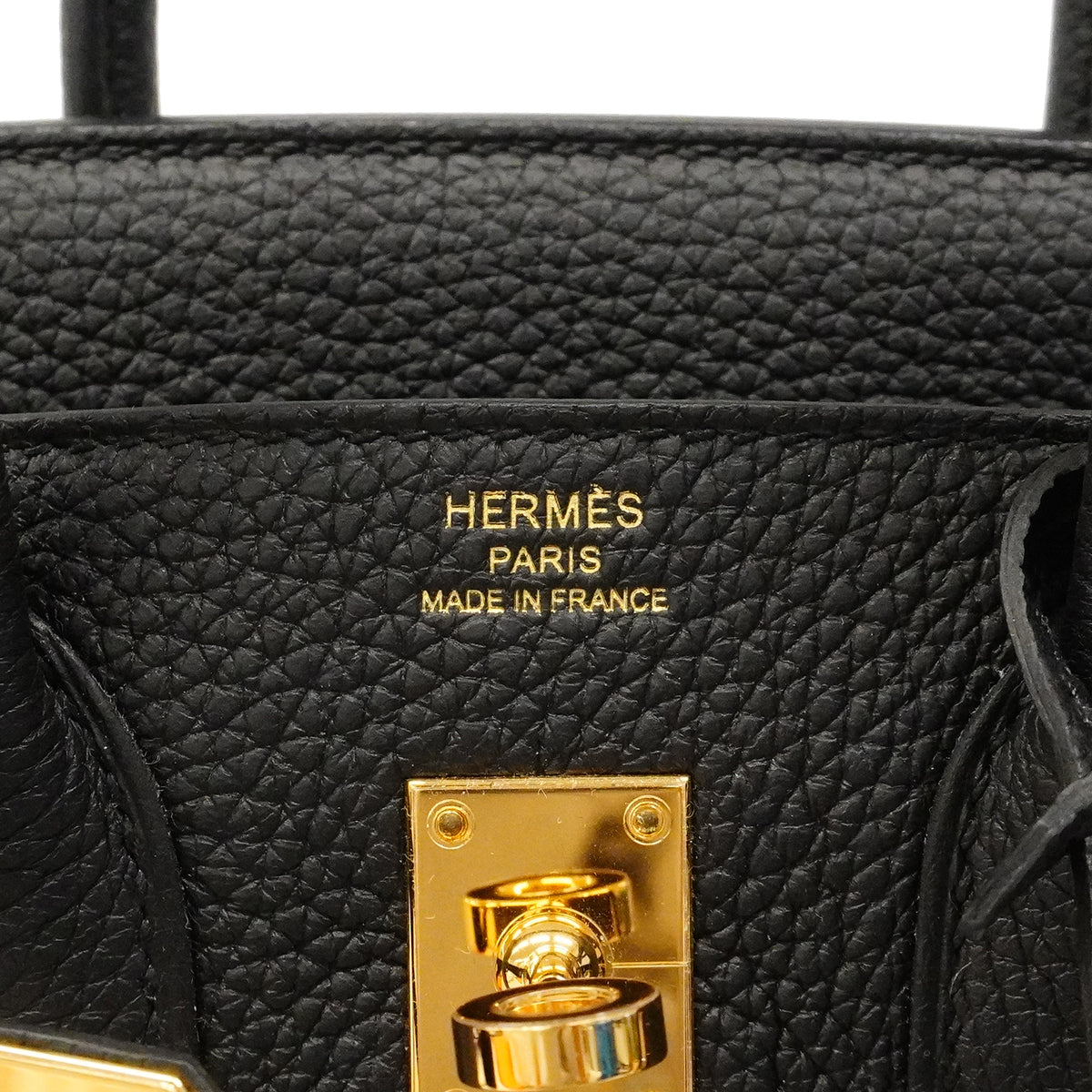 【6ga0489-g】エルメス ハンドバッグ バーキン25 トゴ ブラック ゴールド金具 Z刻印【中古】レディース