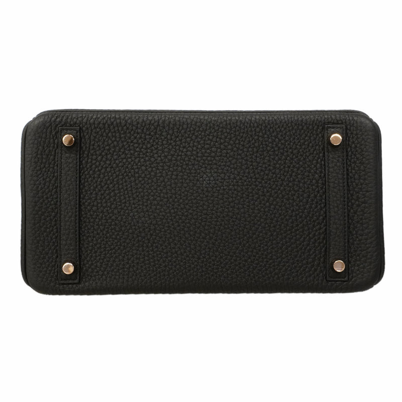【6ga0491-g】エルメス ハンドバッグ バーキン30 トゴ ブラック ゴールド金具 Y刻印【中古】レディース