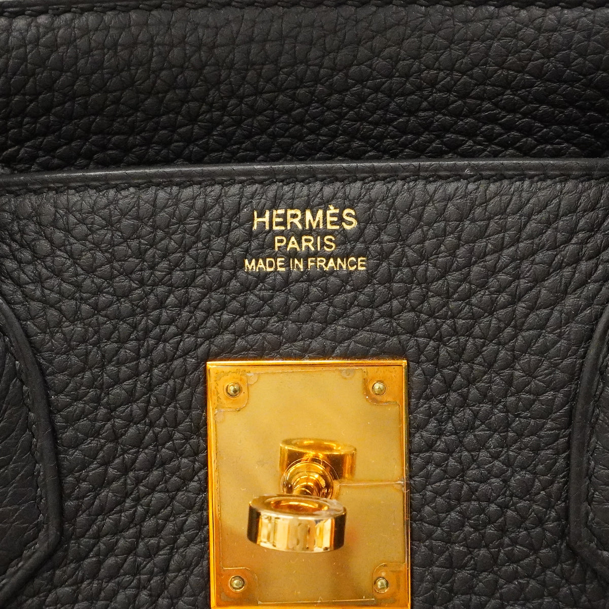 【6ga0491-g】エルメス ハンドバッグ バーキン30 トゴ ブラック ゴールド金具 Y刻印【中古】レディース