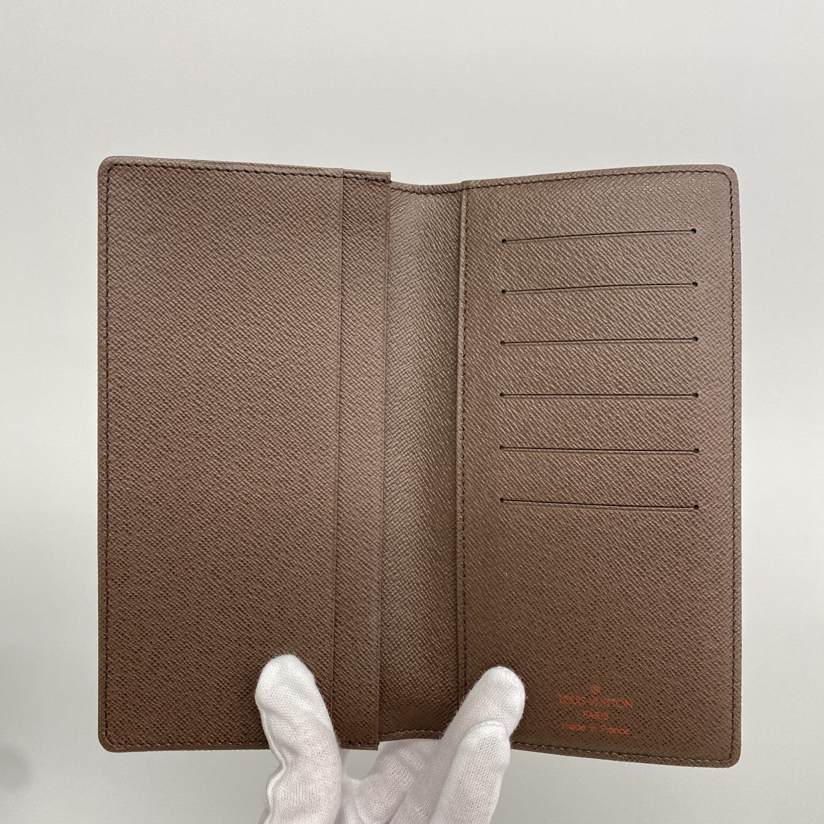 【6ga0508】ルイヴィトン 長札入れ ダミエ ポルトカルトクレディ N60825 エベヌ【中古】メンズ