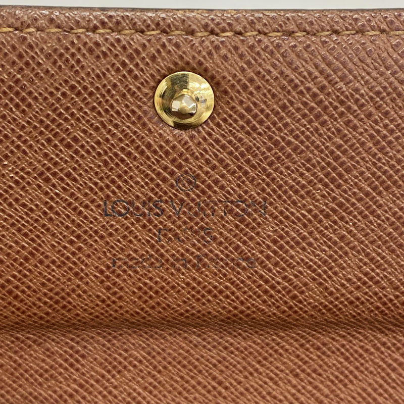 【6ga0510】ルイヴィトン 長財布 モノグラム ポシェットポルトモネクレディ M61726 ブラウン【中古】レディース