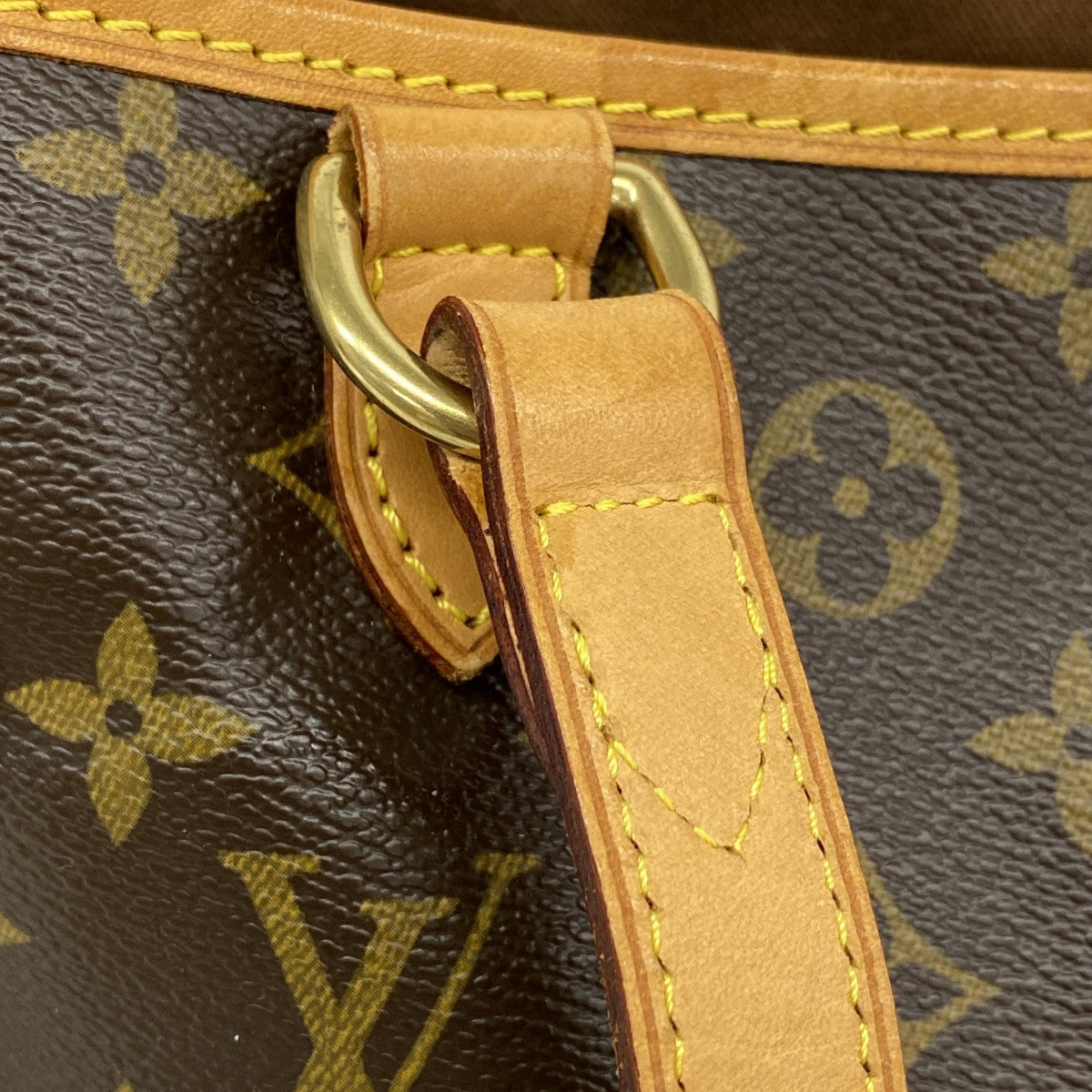 【6ga0524】ルイヴィトン トートバッグ モノグラム バティニョールオリゾンタル M51154 ブラウン【中古】レディース