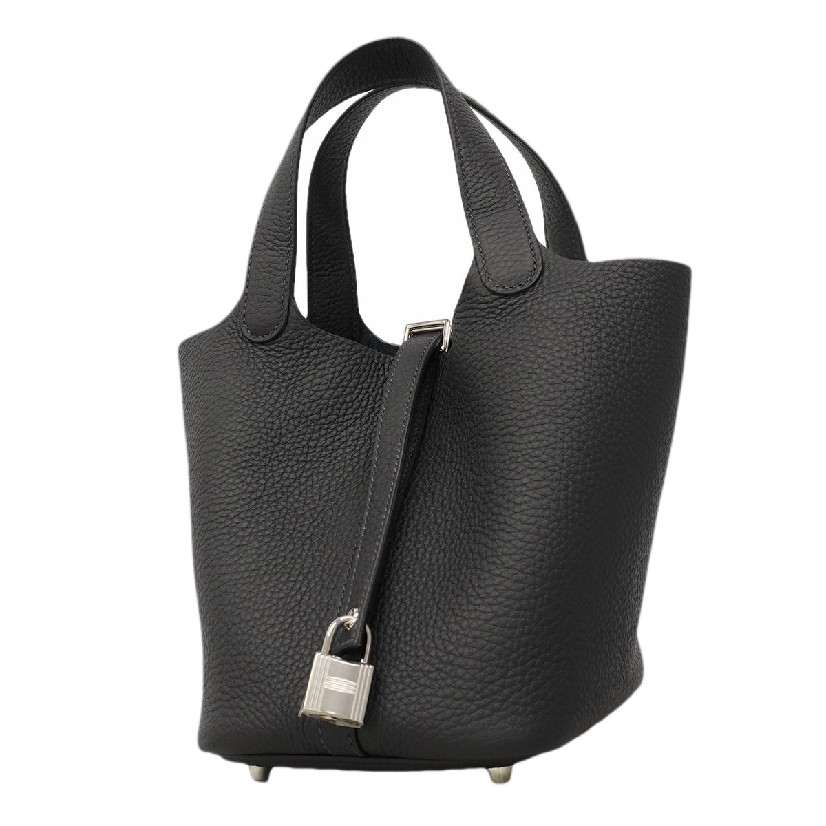 【6ga0529】エルメス ハンドバッグ ピコタンロックPM トリヨンクレマンス キャバン シルバー金具 G刻印【中古】レディース
