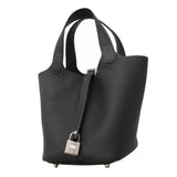【6ga0529】エルメス ハンドバッグ ピコタンロックPM トリヨンクレマンス キャバン シルバー金具 G刻印【中古】レディース