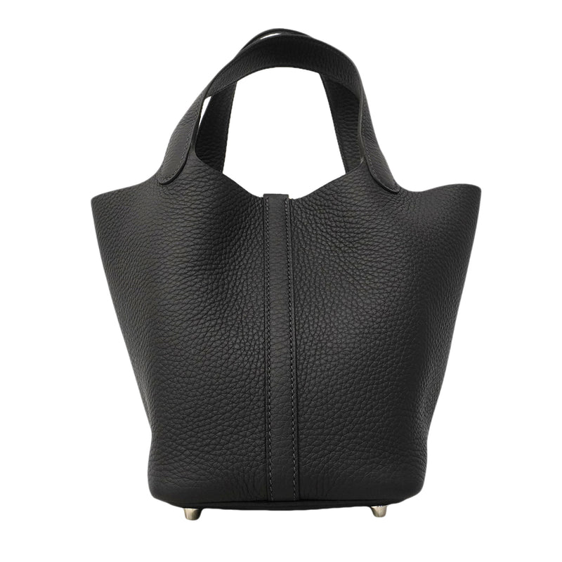【6ga0529】エルメス ハンドバッグ ピコタンロックPM トリヨンクレマンス キャバン シルバー金具 G刻印【中古】レディース