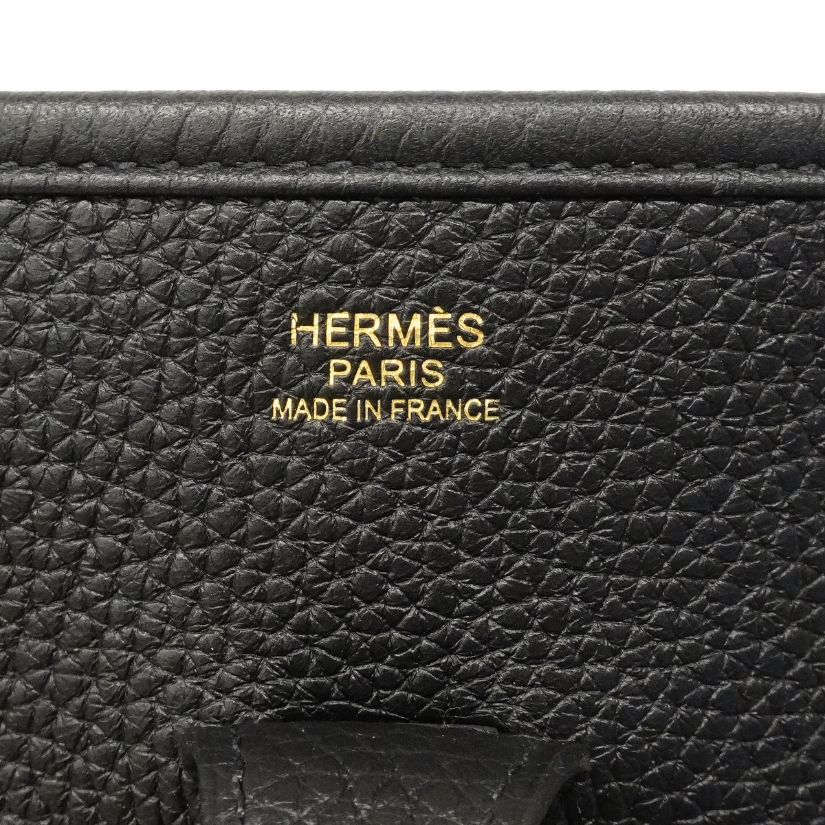 【6ga0530】エルメス ショルダーバッグ エヴリン3PM トリヨンクレマンス ブラック ゴールド金具 Z刻印【中古】レディース