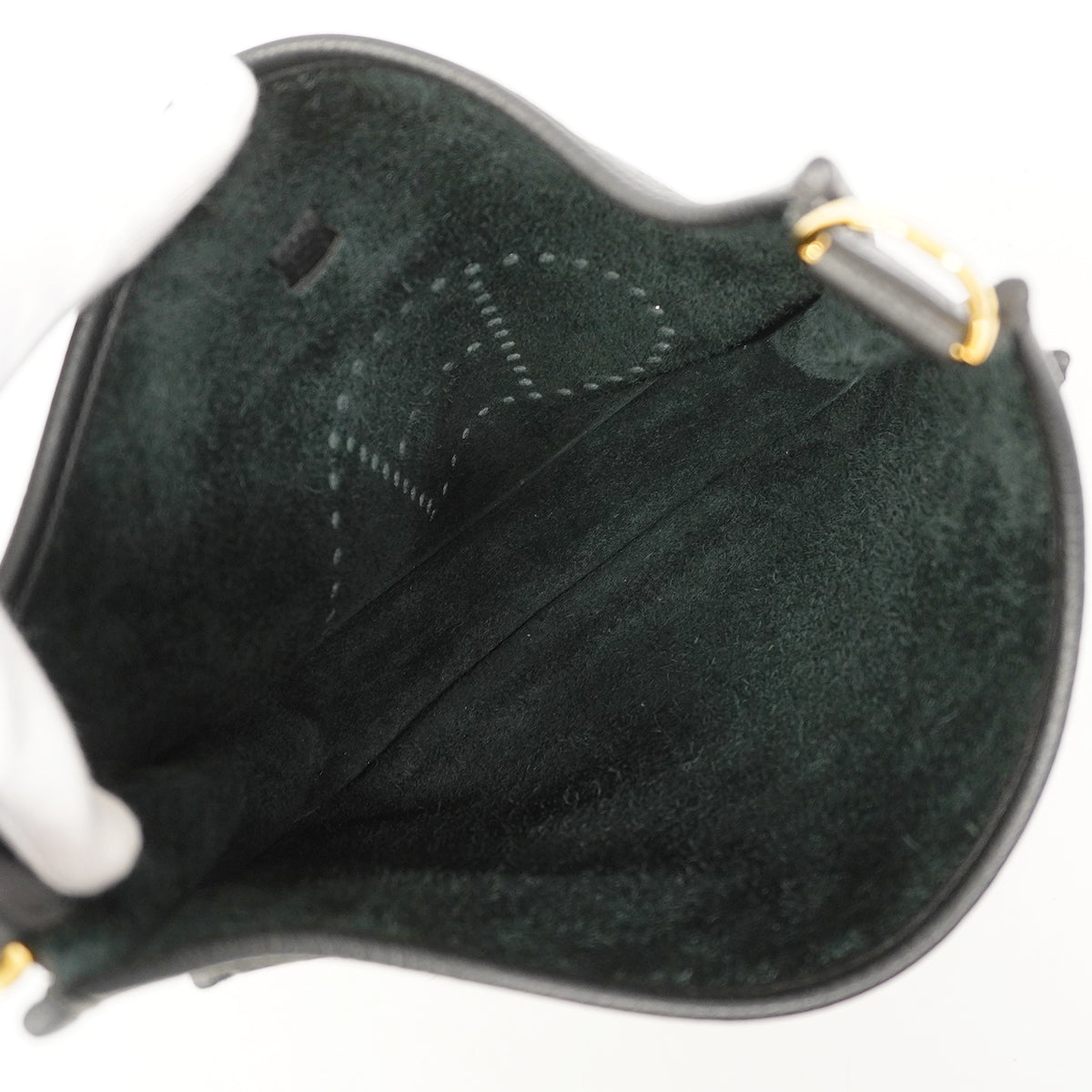 【6ga0530】エルメス ショルダーバッグ エヴリン3PM トリヨンクレマンス ブラック ゴールド金具 Z刻印【中古】レディース