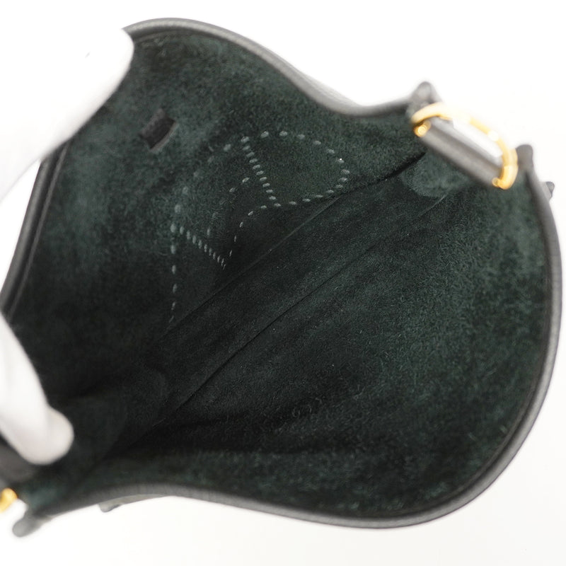 【6ga0530】エルメス ショルダーバッグ エヴリン3PM トリヨンクレマンス ブラック ゴールド金具 Z刻印【中古】レディース